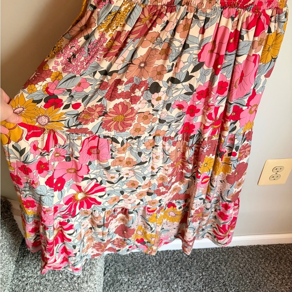 NWT baltic born Aliyah Midi Dress size small smocked flutter sleeve floral - Picture 9 of 10